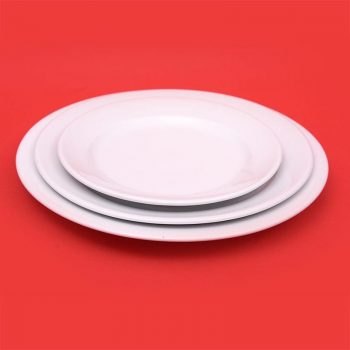 Ensemble d'assiettes rondes Loc Vaisselle Sarthe